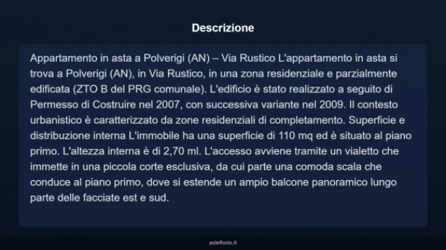 Immobile in asta di 110 m², box auto in vendita a Polverigi - Foto 13