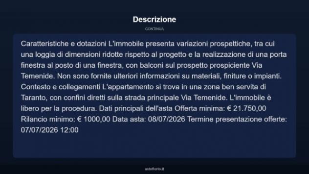 Immobile in asta di 50 m² in vendita a Taranto - Foto 15