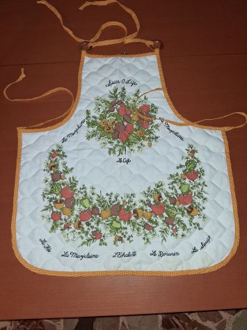 Lotto 3 Grembiuli puro Cotone: Natalizio - SanCarlo - Trapuntato + Camice cucina - Foto 2