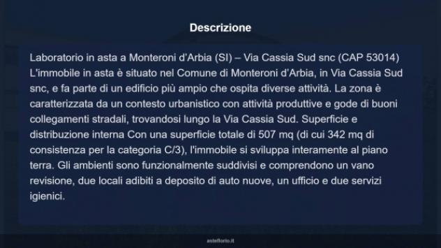Immobile in asta di 507 m² in vendita a Monteroni d'Arbia - Foto 9
