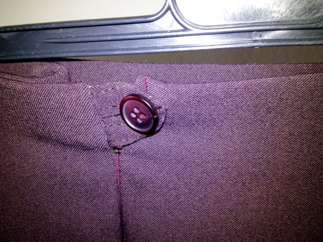 Pantaloni donna linea dritta viola - Foto 2