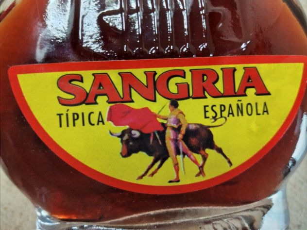 BOTTIGLIA DI SANGRIA DA COLLEZIONE ORIGINALE SPAGNA VINTAGE ANNI 70 - Foto 6