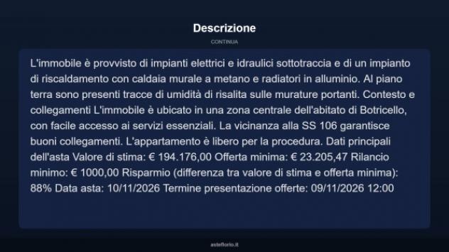 Immobile in asta di 255 m² con più di 5 locali in vendita a Botricello - Foto 13