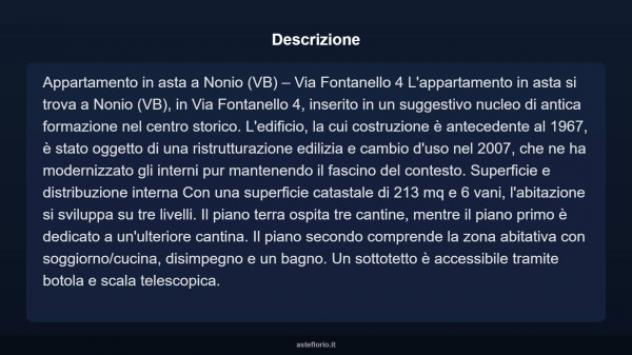 Immobile in asta di 213 m² in vendita a Nonio - Foto 6