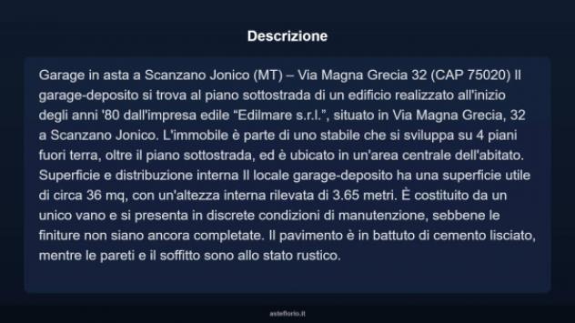 Immobile in asta di 36 m² in vendita a Scanzano Jonico - Foto 4