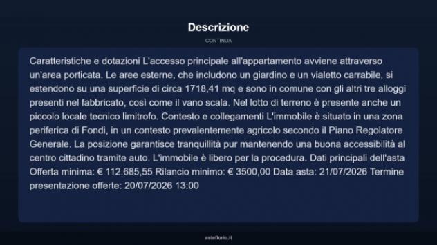 Immobile in asta di 92 m², box auto in vendita a Fondi - Foto 18