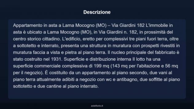 Immobile in asta di 143 m² con più di 5 locali in vendita a Lama Mocogno - Foto 4