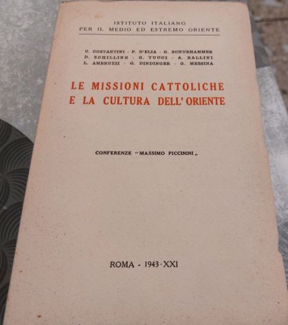 le Missioni cattoliche e la cultura dell'Oriente. 1943