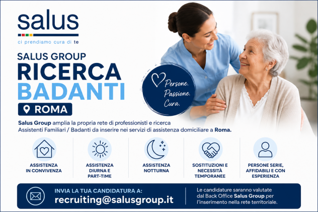 SALUS GROUP RICERCA BADANTI – ROMA