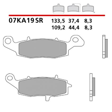 Disco pastiglie per Suzuki Gsf 600 bandit Gsf 650 Gsx 650 F Sbs Ng Ferodo - Foto 3