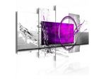 Quadro Col Cerchio - Viola - 100x50 E 200x100 ARREDALACASA