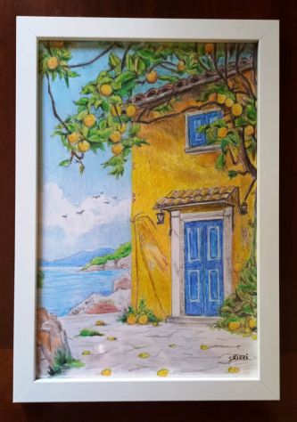 Quadretti con panorami disegnati con pastelli - Foto 10