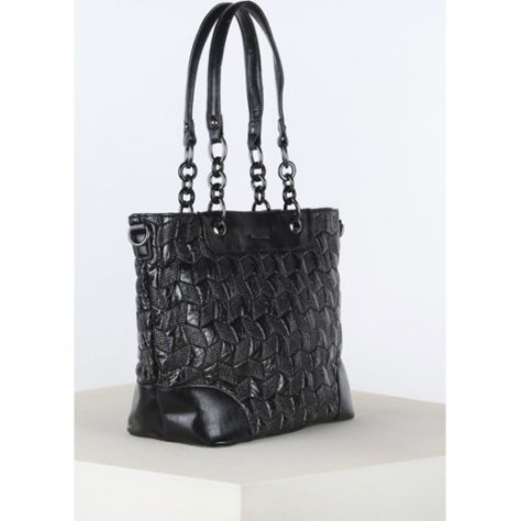 borsa nera trapuntata regina schrecker