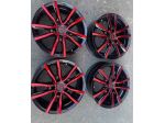 KIT 4 CERCHI MAK RED/BLACK seminuovi + bulloni