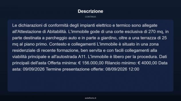 Immobile in asta di 192 m² in vendita a Pescia - Foto 18