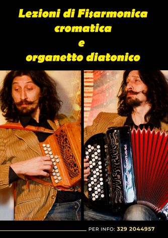 Lezioni di organetto diatonico e fisarmonica cromatica
