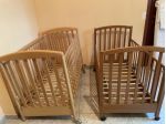2 Lettini / Culle in legno 130 x 70