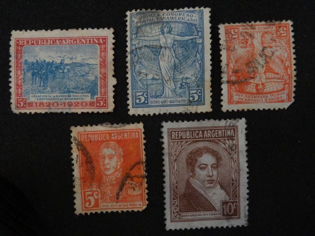 ARGENTINA 1892-1972 Lotto di 28 francobolli - Foto 4