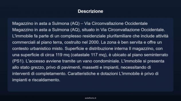 Immobile in asta di 119 m² in vendita a Sulmona - Foto 8