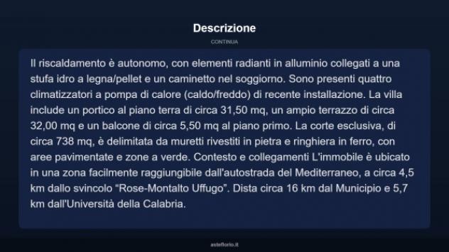Immobile in asta di 208 m² con più di 5 locali in vendita a Montalto Uffugo - Foto 15