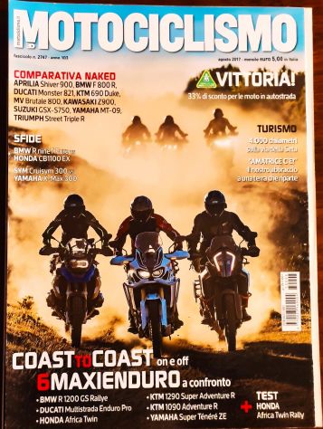 MOTOCICLISMO RIVISTE 09/2017-08/2017-08/2013-01/2008-09/2006. - Foto 3