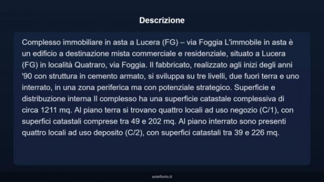 Immobile in asta di 1211 m² in vendita a Lucera - Foto 6