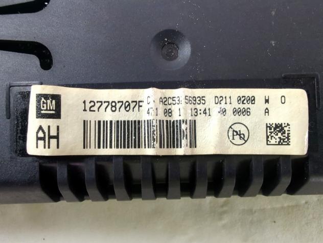 12778707F DISPLAY SCHERMO CHEVROLET CRUZE 1.6 B 83KW 5M 4P (2010) RICAMBIO USATO - Foto 5
