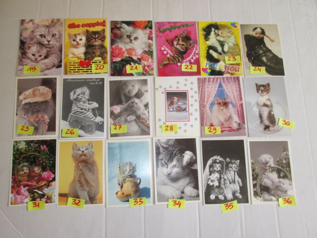 GATTI GATTINI CARTOLINA 10 X15 collezione vintage scegli la preferita - Foto 4