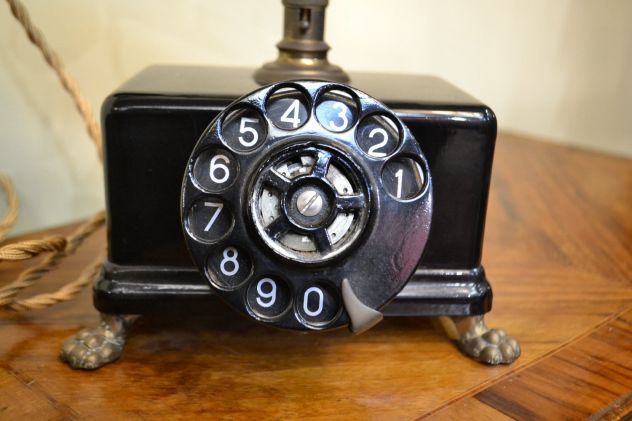 Antico telefono da tavolo anni 30 Breguet-Paris - Foto 3