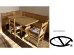 Tavolo Multiposto IN PINO GREZZO, 160 X 90 Con Spessore Del Piano Di 3 Cm Allung