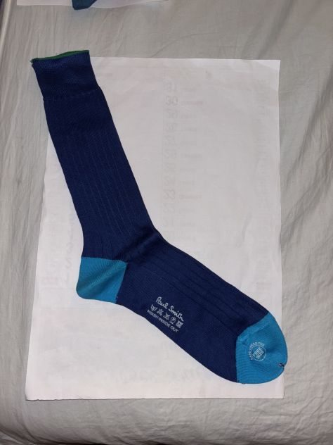 CALZE NUOVE MAI USATE DA UOMO FIRMATE ORIGINALI”PAUL SMITH”MADE IN ITALY LEGGERE - Foto 5