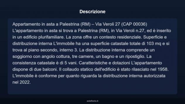 Immobile in asta di 103 m² in vendita a Palestrina - Foto 4