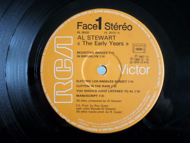 AL STEWART - The Early Years - LP / 33 giri 1977 RCA - Foto 3