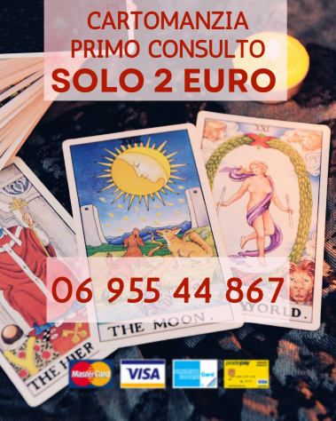 Primo consulto a solo € 2 anche con postepay… Mi ama? Mi tradisce? Ritorna?