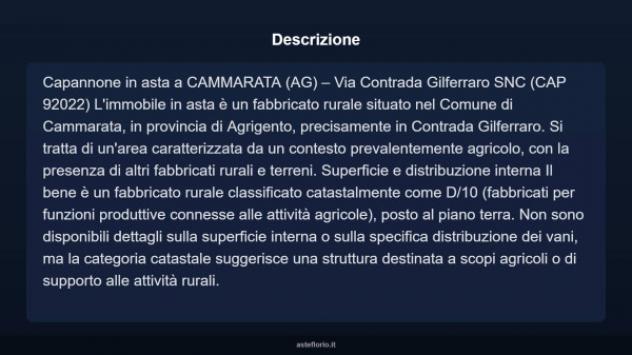 Immobile in asta di 490 m² in vendita a Cammarata - Foto 2