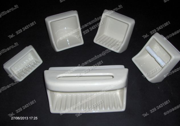 #ASSORTIMENTO di PORTASAPONI BAGNO Porcellana 'SPEA'_ VINTAGE - Foto 3