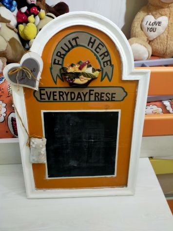 Lavagnetta shabby chic dipinta a mano - Foto 3