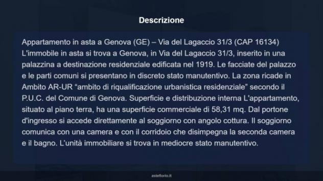 Immobile in asta di 58 m² in vendita a Genova - Foto 7