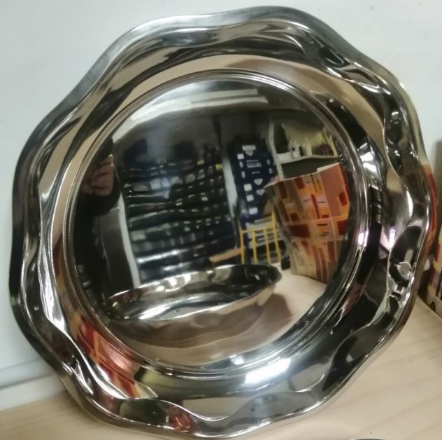 Vassoio Tondo in Acciaio Inox diam. 42cm per Alimenti Frutti di Mare ILSA - Foto 6