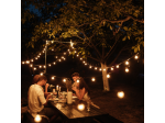 Catene luminose da esterno pizza party