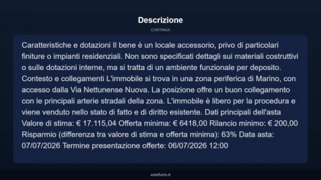 Immobile in asta di 20 m² in vendita a Marino - Foto 4