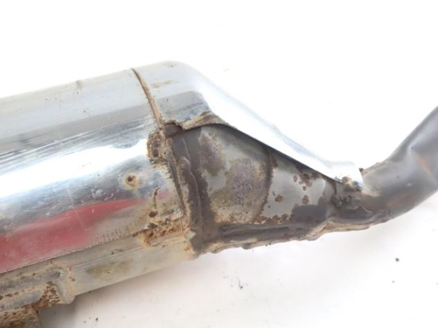 SUZUKI BURGMAN AN 400 1430515F12 MARMITTA SILENZIATORE SCARICO 99 - 00 MUFFLER CON GRAFFI SEGNI DI USURA - Foto 4