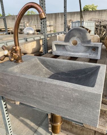 Mini lavandino lavabo in pietra - Foto 4