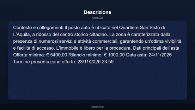 Immobile in asta di 12 m² in vendita a L'Aquila - Foto 4