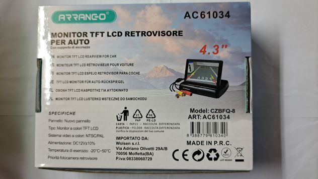 Monitor Display Schermo a Scomparsa 4,3 Pollici - Foto 6