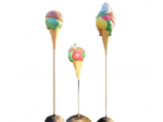 Statua cono gelato in vetroresina, gelato 3D, tridimensionale, insegna a vela