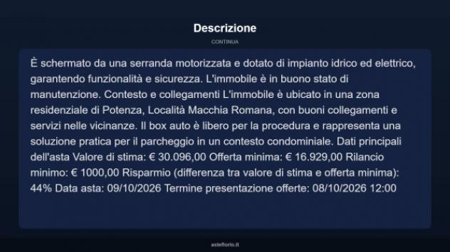 Immobile in asta di 18 m² in vendita a Potenza - Foto 4