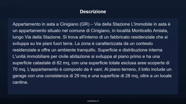 Immobile in asta di 82 m², box auto in vendita a Cinigiano - Foto 3