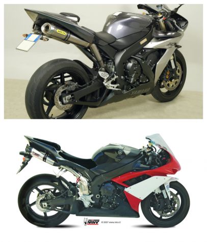 Terminale di scarico Arrow Mivv per Yamaha R1 2000 2003 2006 2008