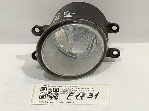 FENDINEBBIA ANTERIORE SX TOYOTA Auris Serie (E150) 81220-0D041 1NDTV (0712)
